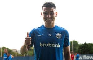 Tomás Porra se sumó a los entrenamientos con la primera del Ciclón