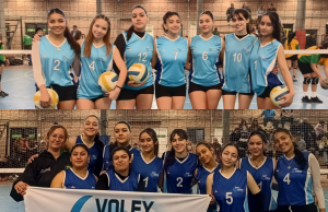 Las chicas de la Escuela de Vóley SAO pasaron a las finales en la Liga de la Comarca
