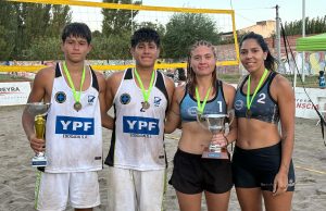 Cornejo/Llanqueleo y Castro/Torres ganadores del Grand Prix Patagónico de Beach Vóley