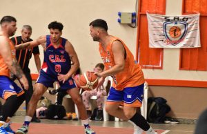 SAO Básquet y Las Grutas arrancaron pisando fuerte en la Liga Vallemediense