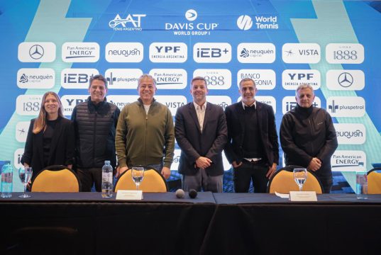 Argentina presentó la serie de Copa Davis frente a Turquía en Neuquén