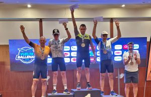Gustavo León se subió al podio en Vuelta Ballenas