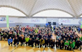El Polideportivo de Las Grutas fue sede de la final de los Juegos Rionegrinos para Personas Mayores